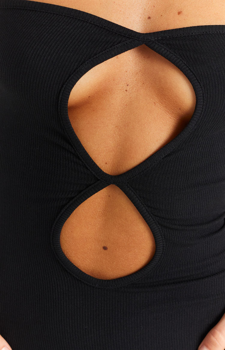 Presley Black Bandeau Maxi Dress