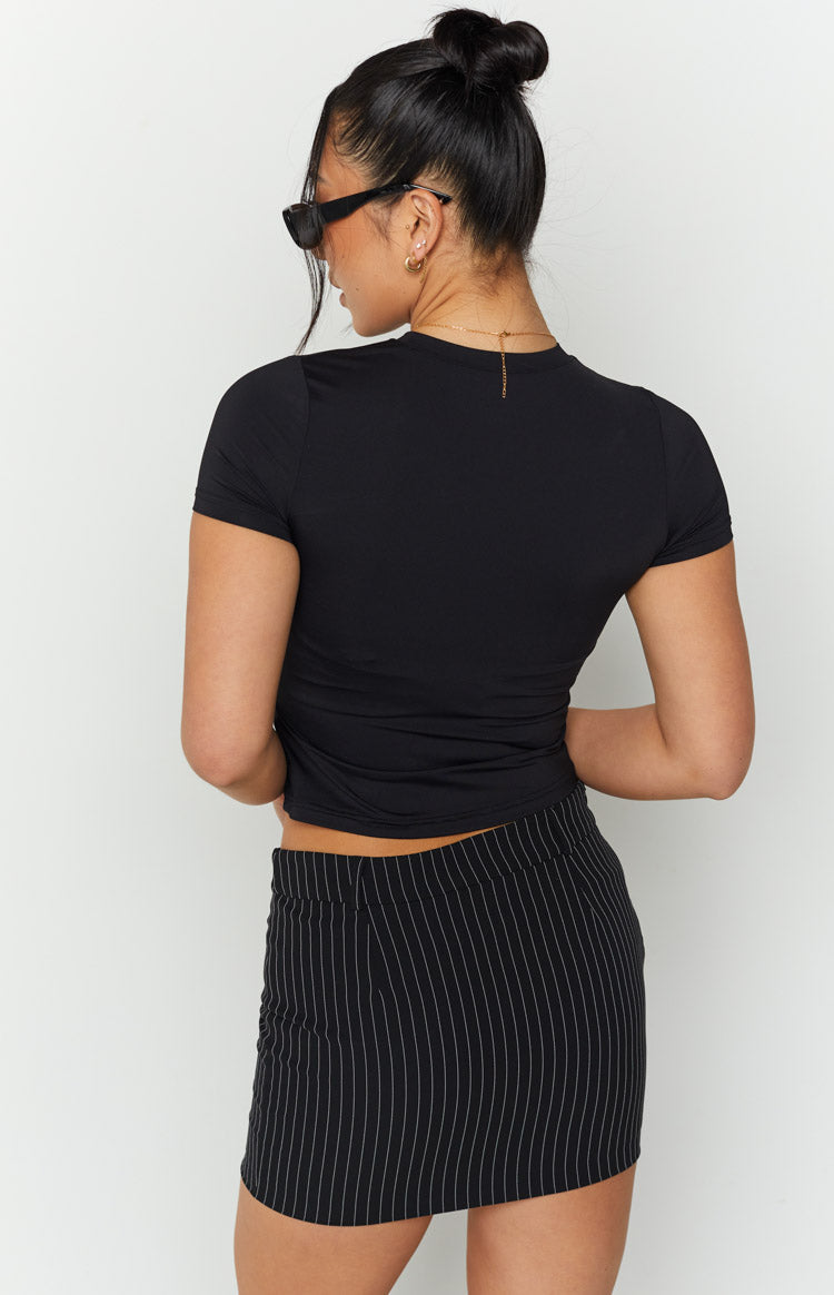 Ashford Pinstripe Mini Skirt