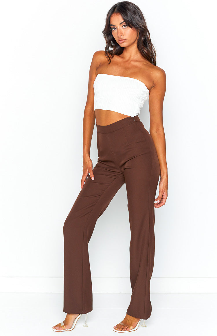 Yolanda Brown Slim Leg Pants