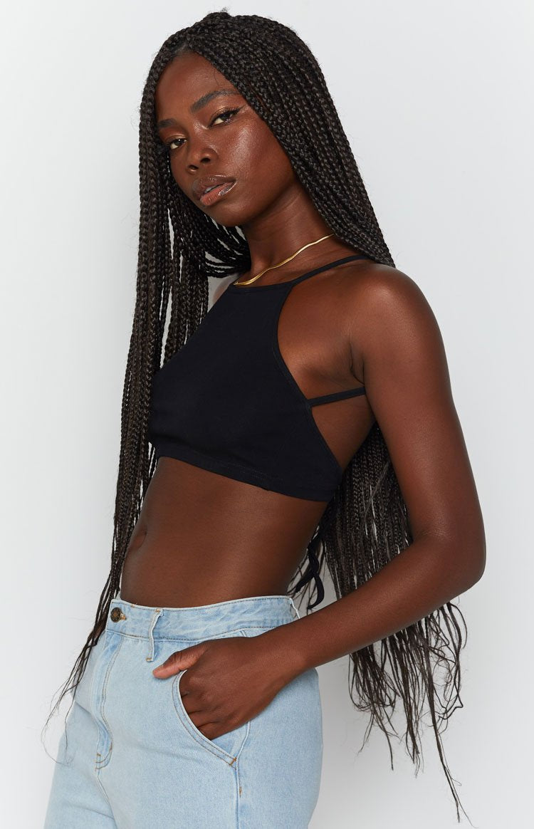 Wonderland Crop Top Black