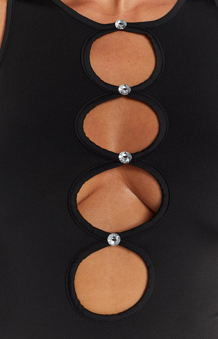 Hope Black Bodysuit
