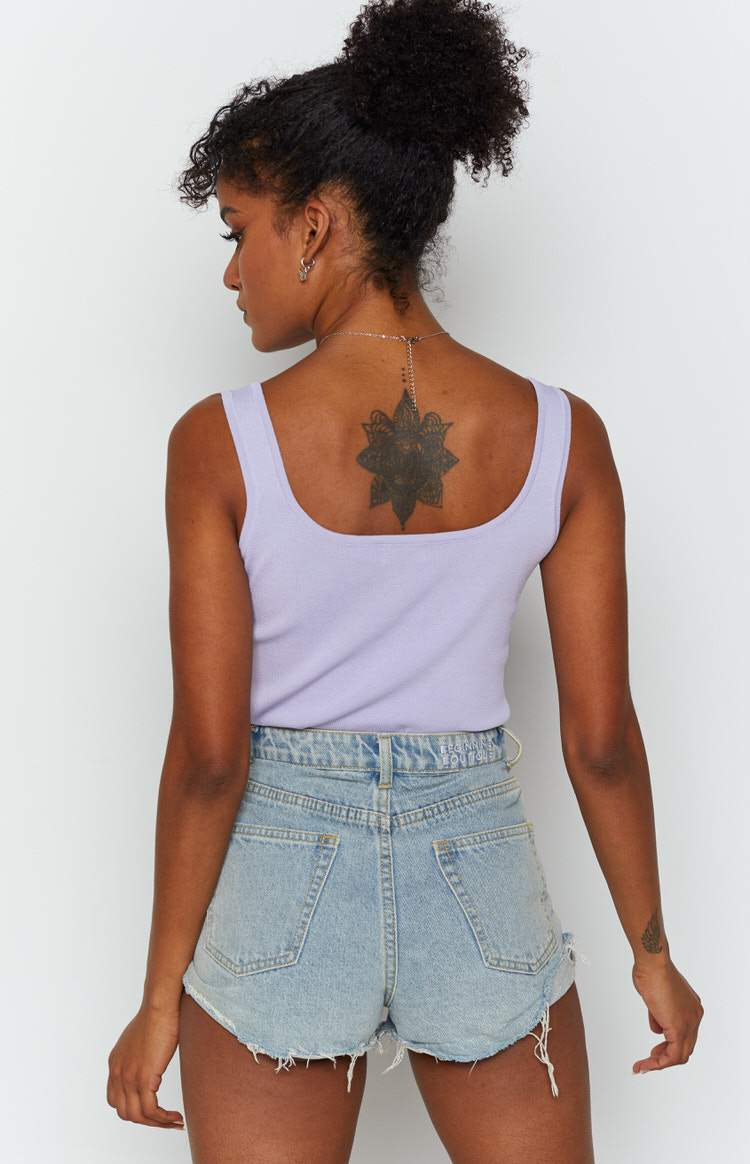 Mariah Stud Top Lilac