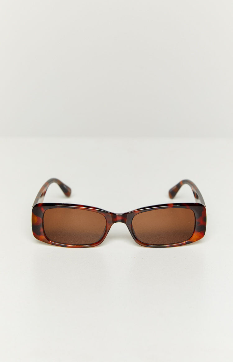 Edith Rectangle Sunglasses Tort
