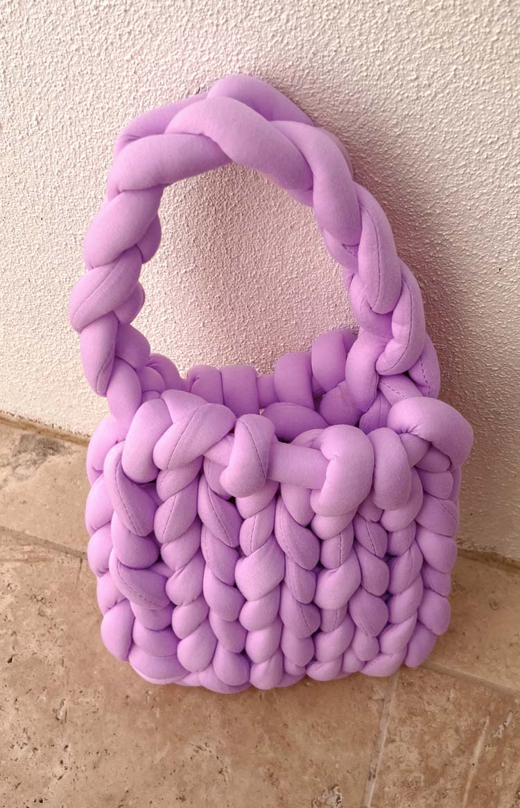 Marta Purple Crochet Bag
