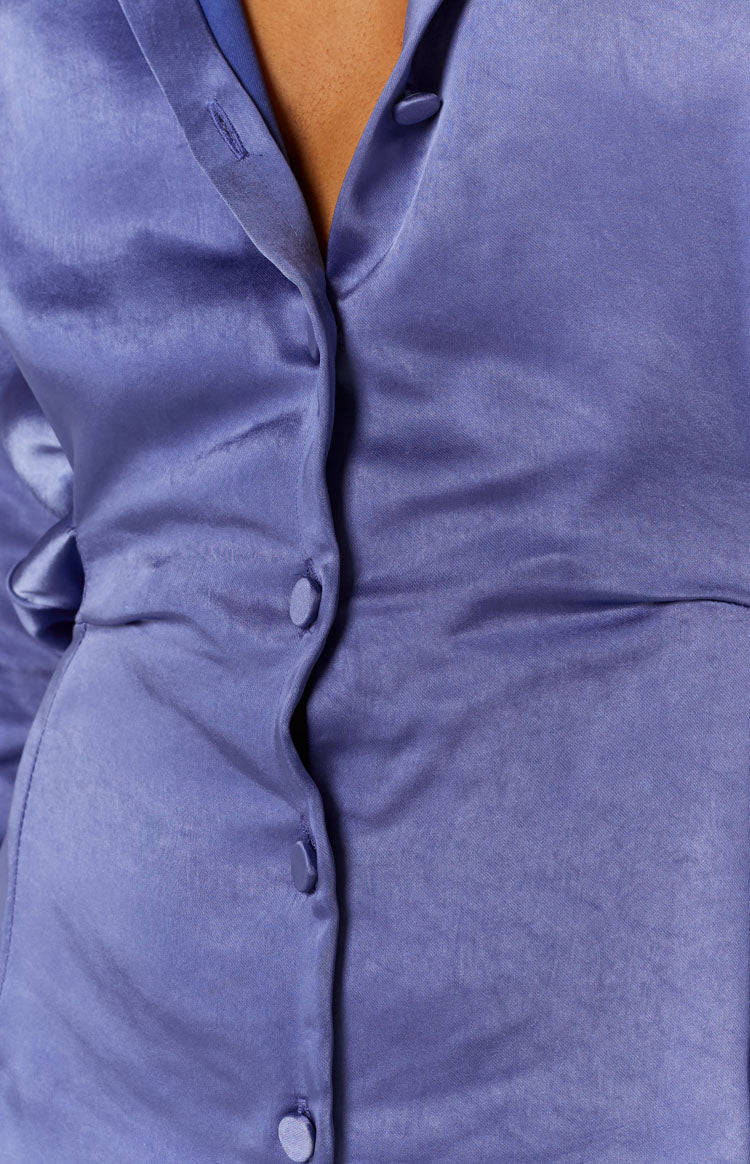 Deeper Water Mini Dress Blue