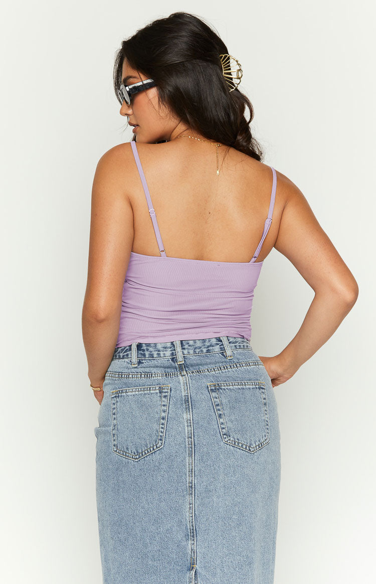 Felix Purple Mesh Cami Top