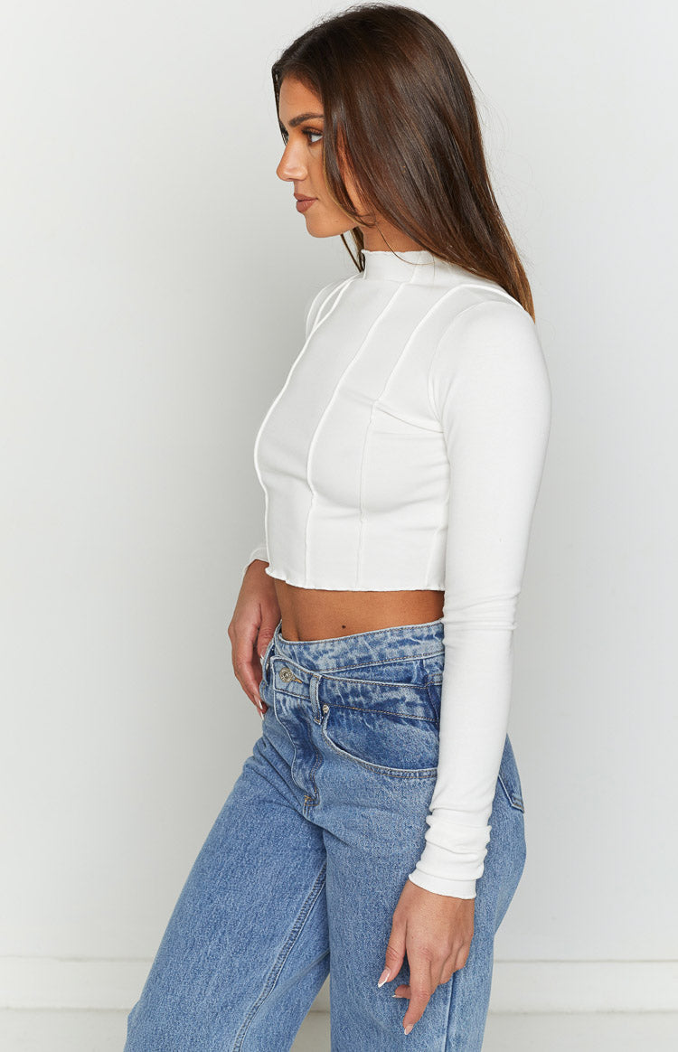Lynel White Long Sleeve Top