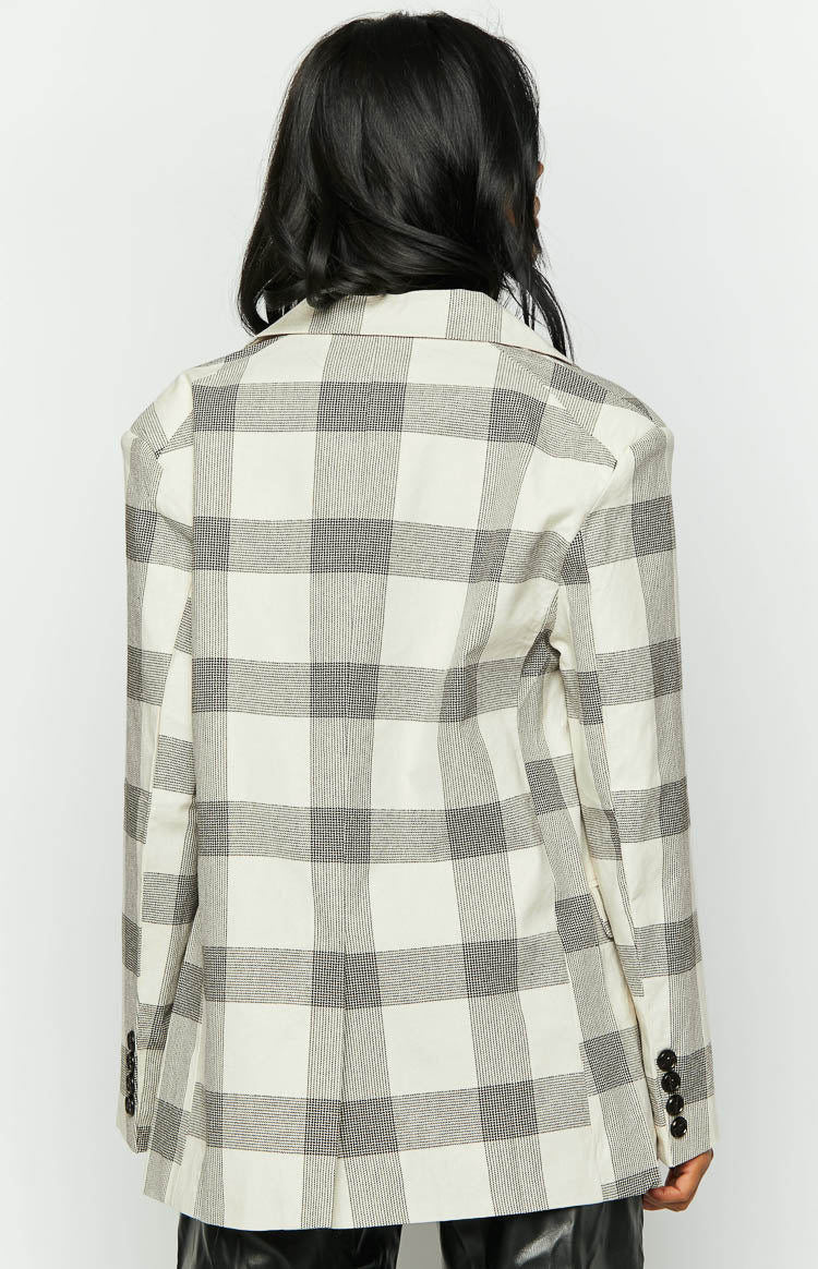 Flowers Check Blazer