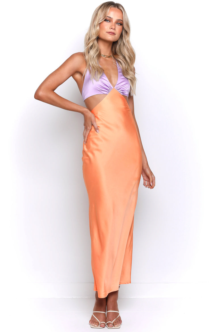 Orchid Orange Maxi Dress
