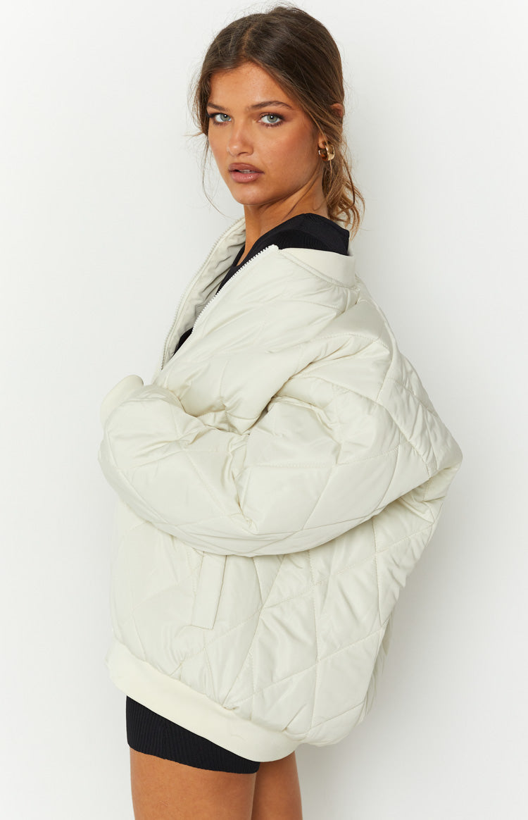 Ramona White Puffer Jacket