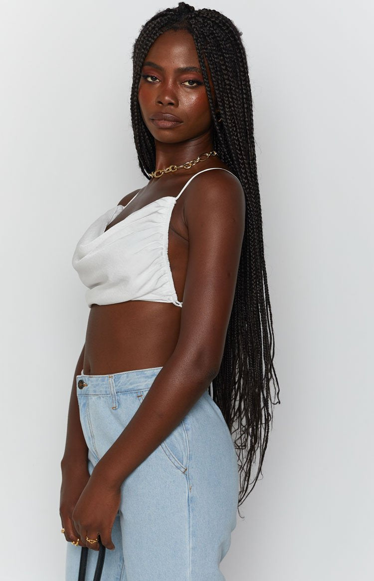 Lioness Born To Be Wild Crop Top White