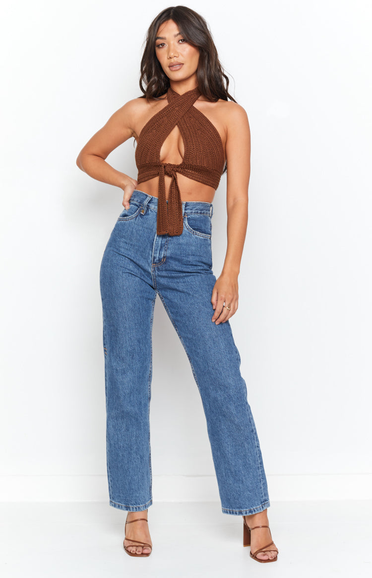 Whitsundays Crop Top Chocolate