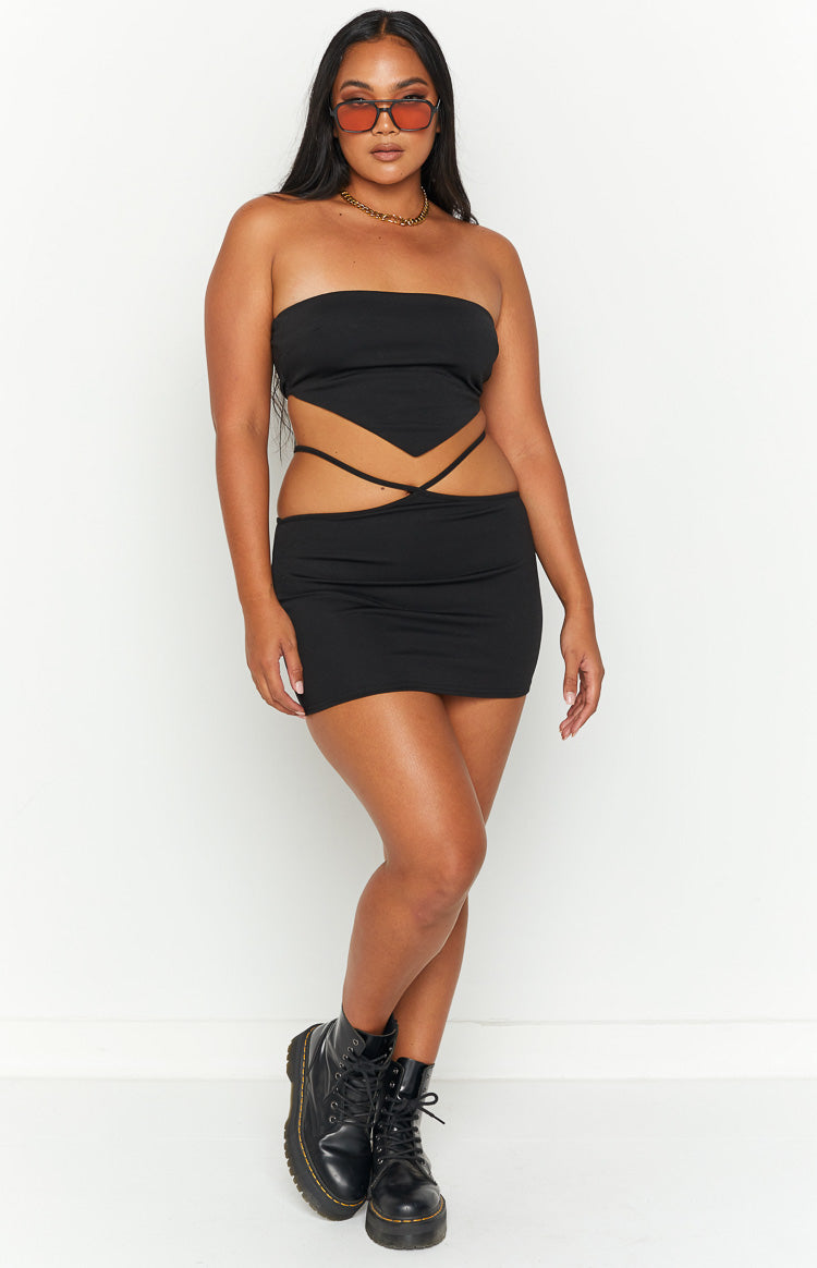 Jhai Black Bandana Top