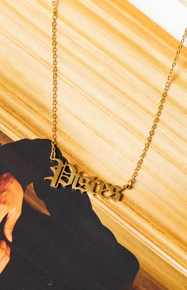 18k Star Sign Gold Necklace