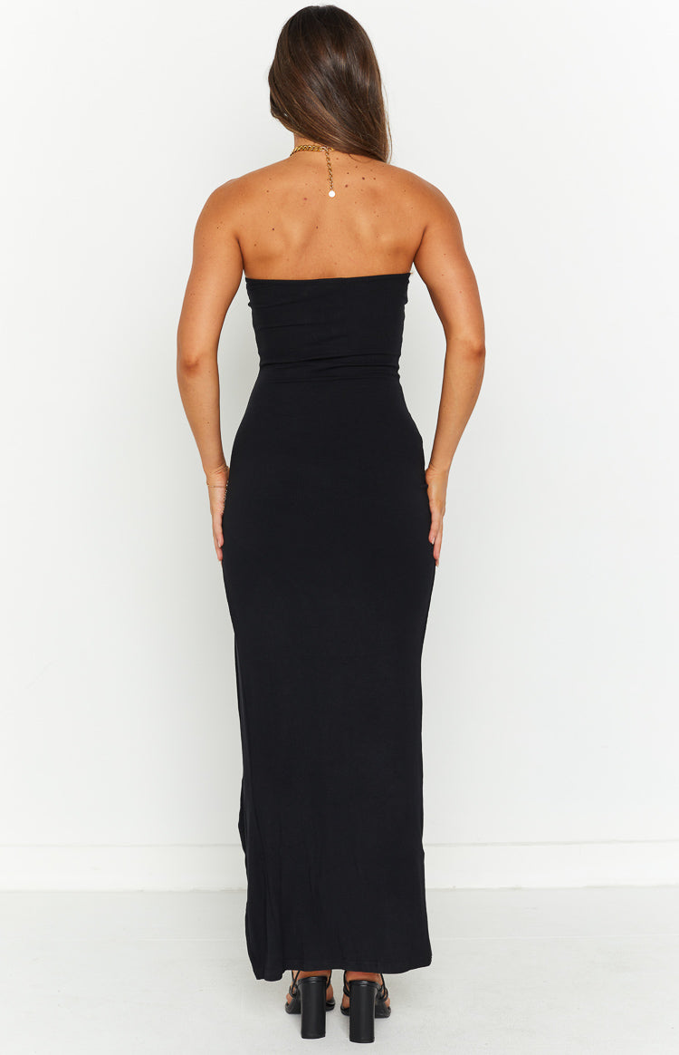 Presley Black Bandeau Maxi Dress