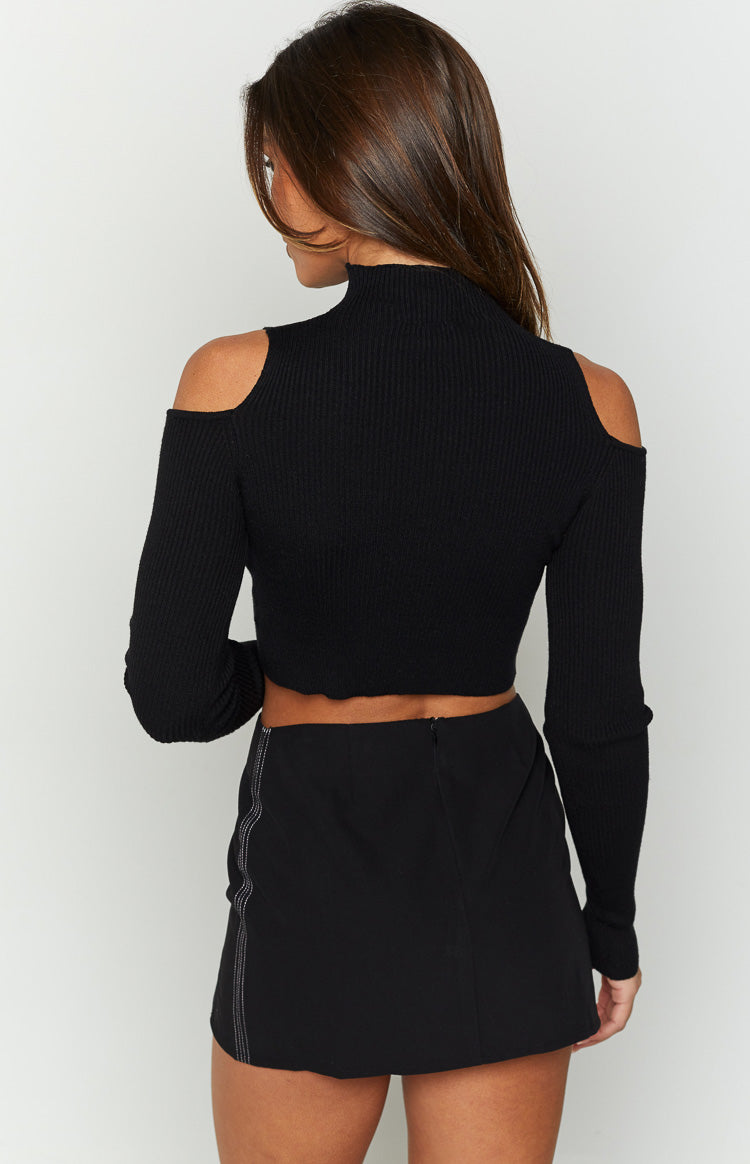 Cynthia Black Long Sleeve Top