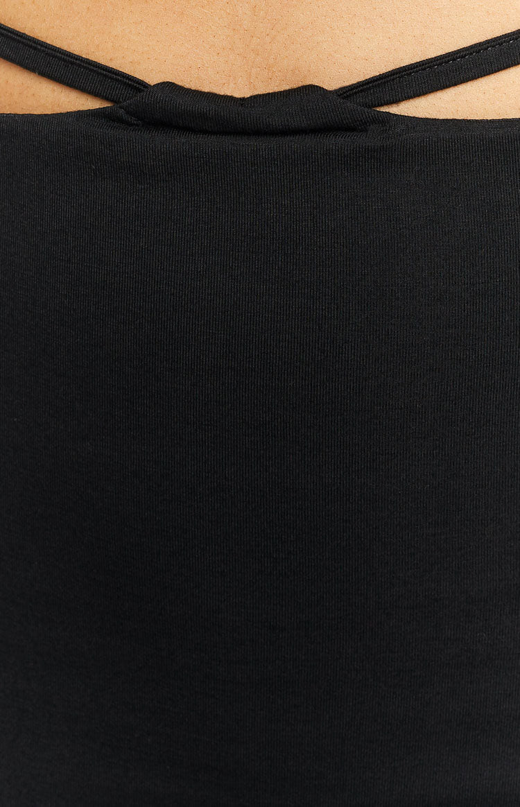 Delvie Black Maxi Skirt