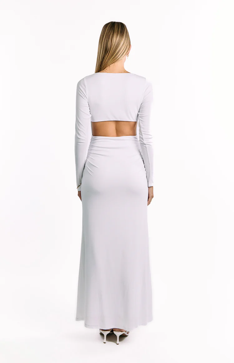 Grayson White Long Sleeve Maxi Dress