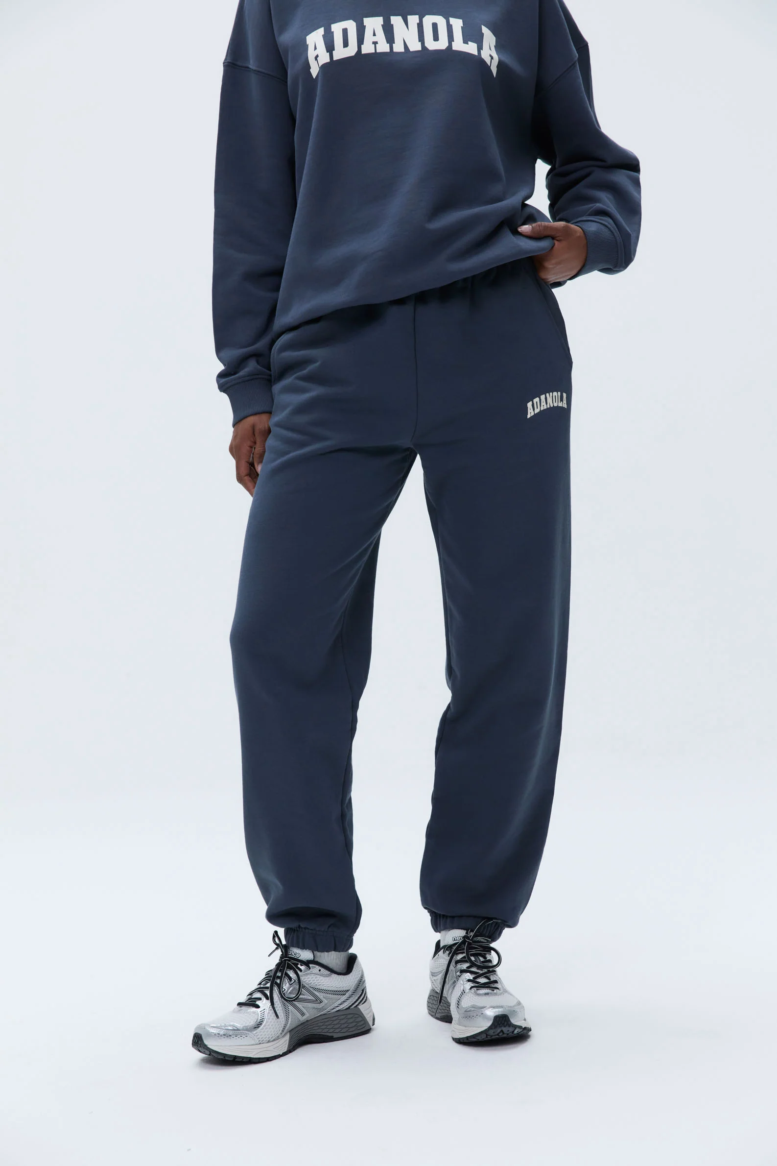 Varsity Sweatpants - Washed Midnight Blue