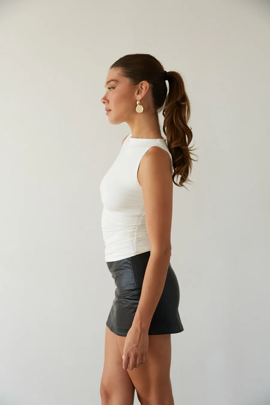 Rylee Ruched Boat Neck Top