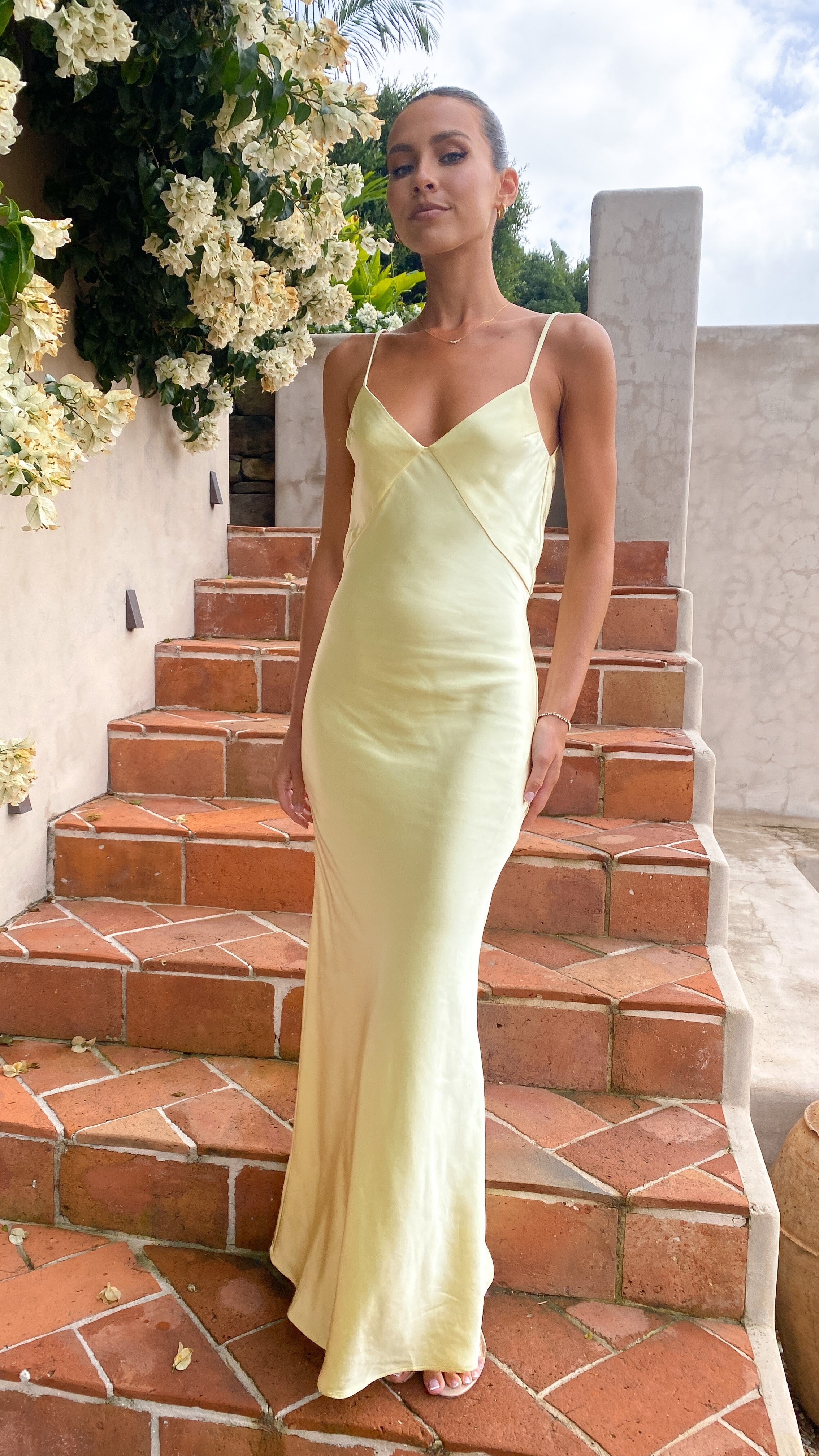 Gisella Maxi Dress Yellow - luluinthesky