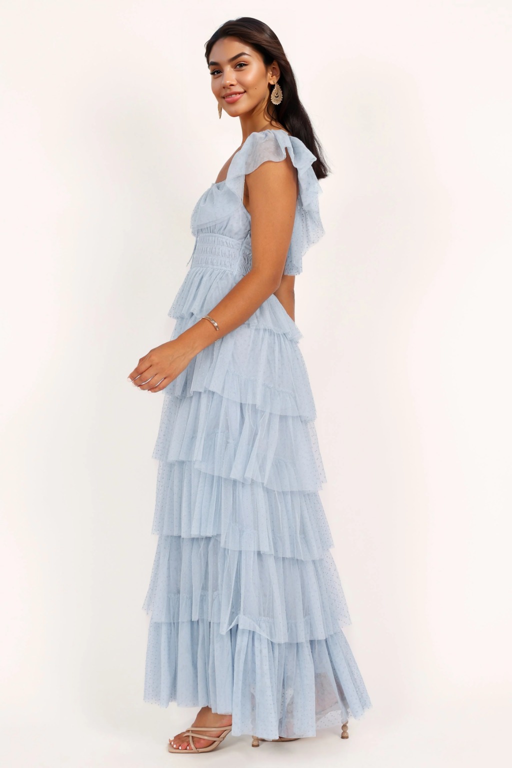 Belle Maxi Dress Blue - luluinthesky