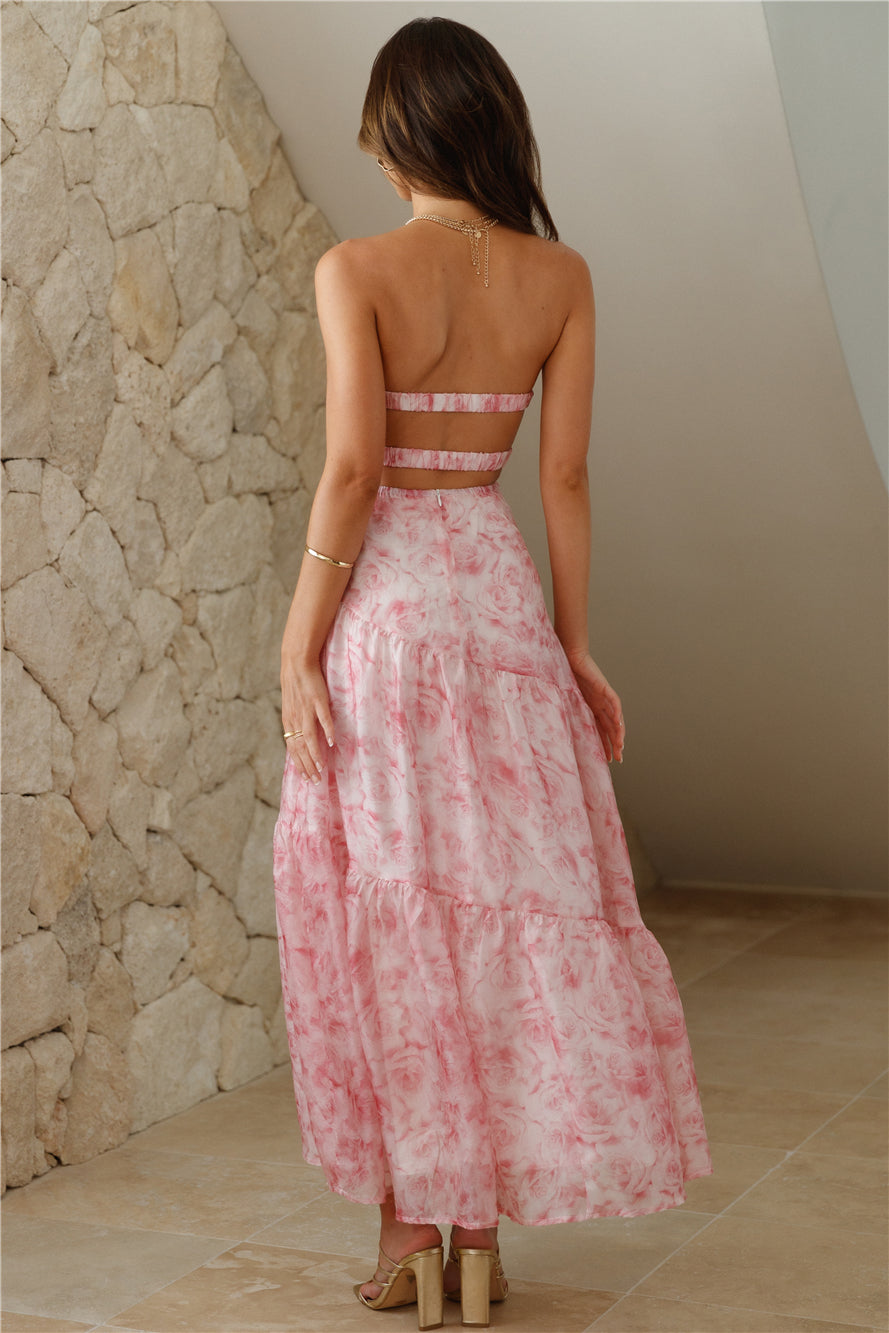 Her Best Version Strapless Maxi Dress Pink - luluinthesky