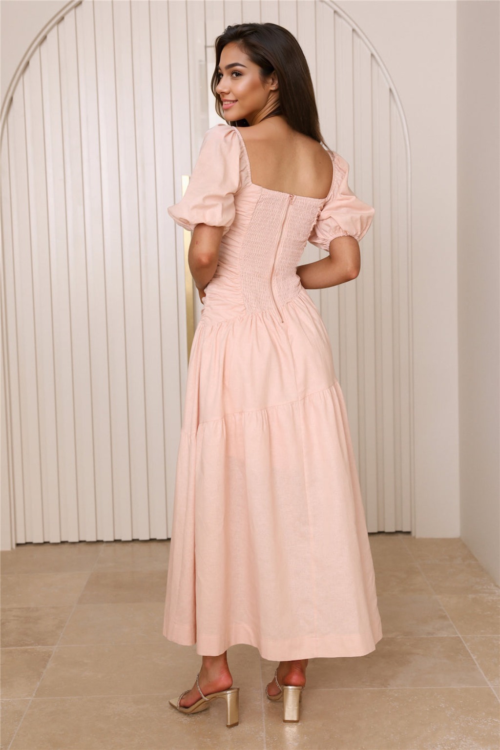 Self Love Midi Dress Pink - luluinthesky