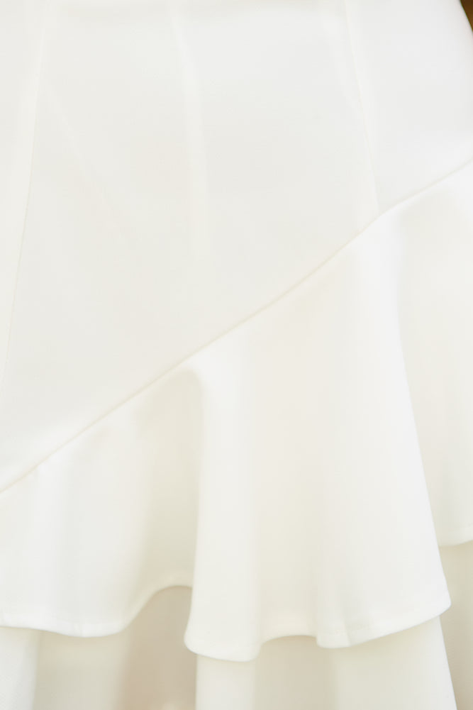 Moon Over Her Shoulder Dress White - luluinthesky