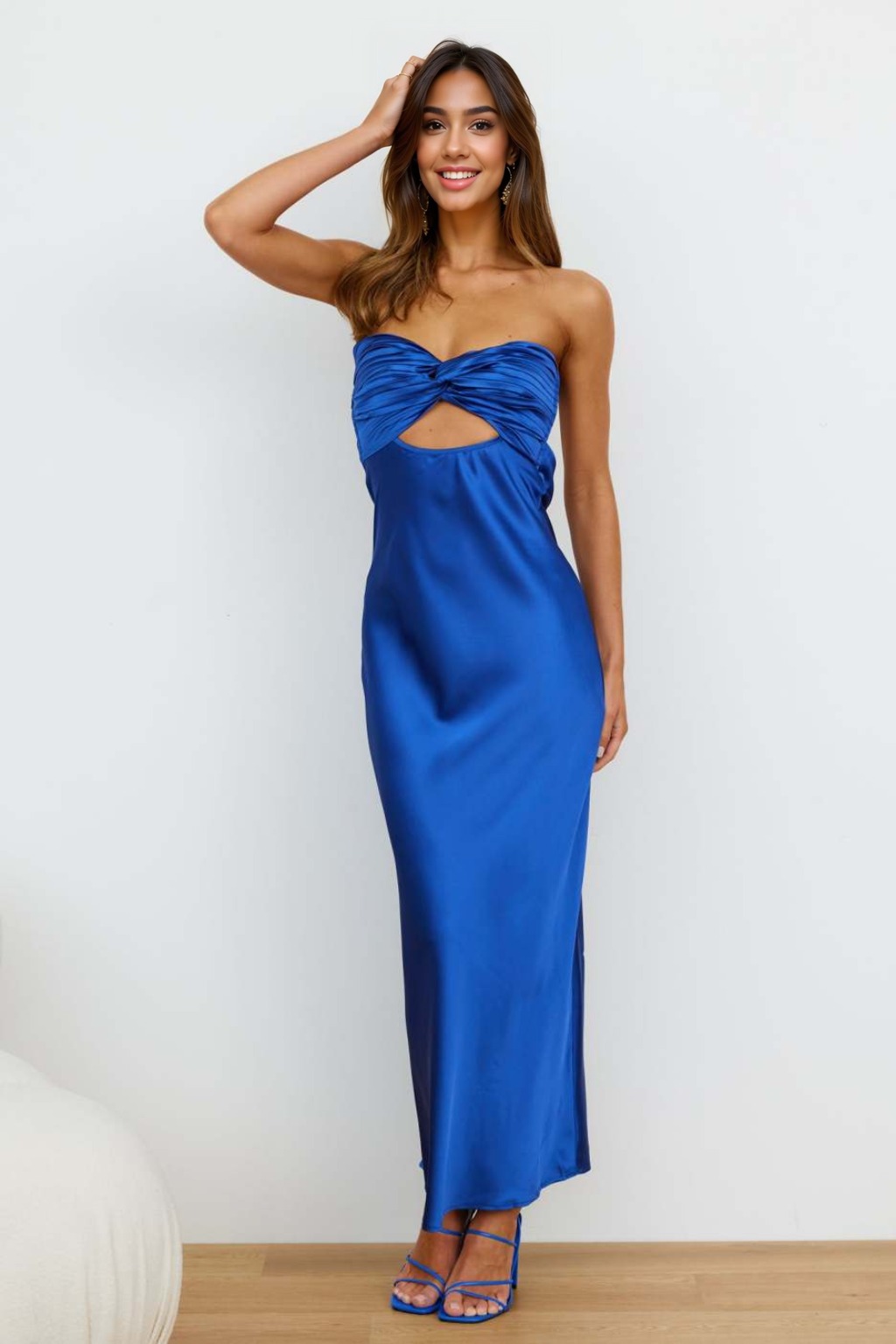 Curious Heart Maxi Dress Royal Blue - luluinthesky