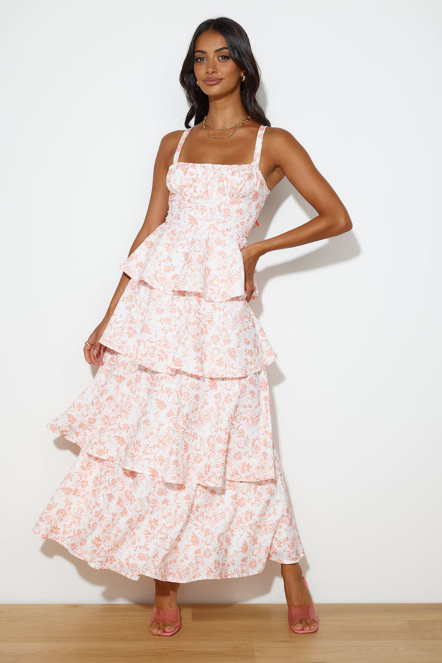 Full Of Fun Maxi Dress Orange - luluinthesky