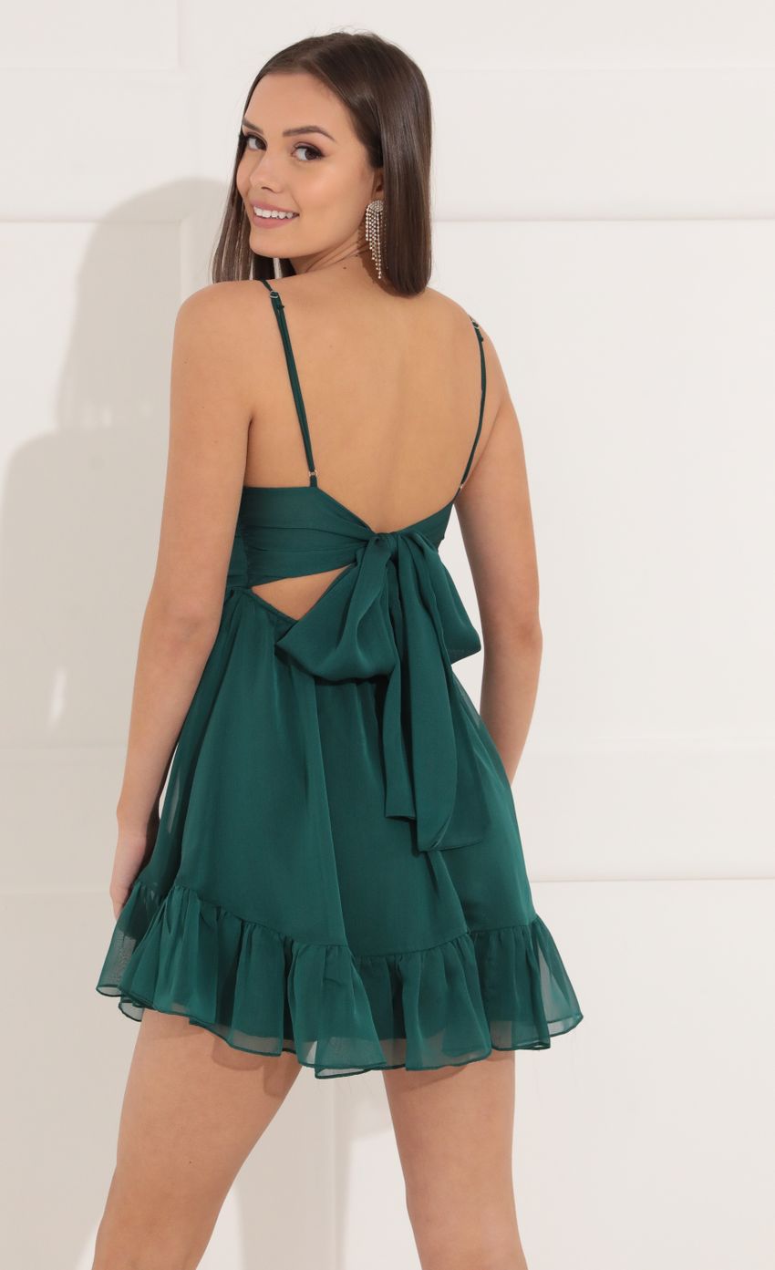Twist Front Baby Doll in Green - luluinthesky