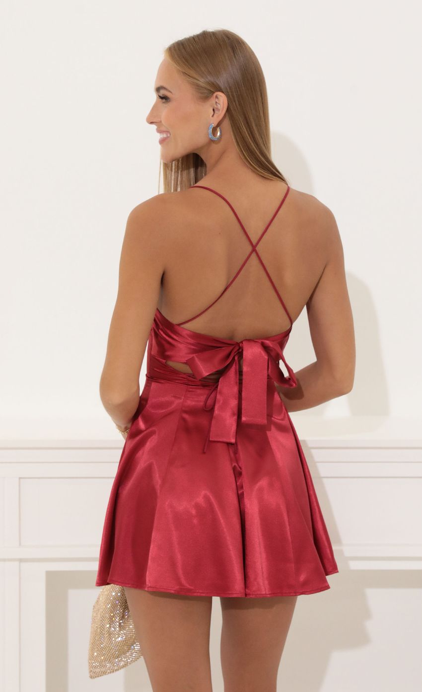 A-Line Dress in Red - luluinthesky