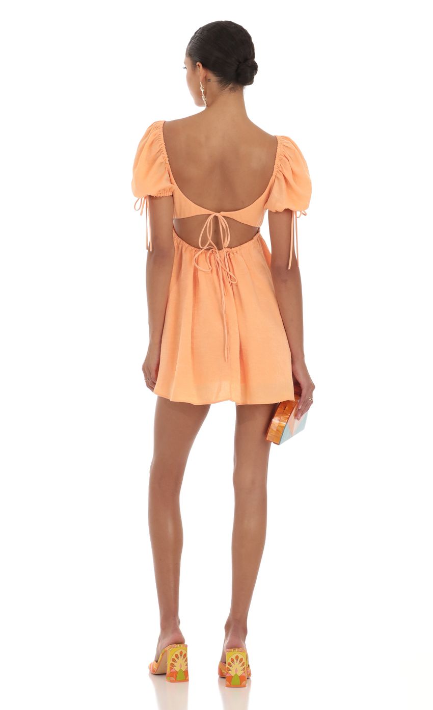 Baby Doll Dress in Orange - luluinthesky