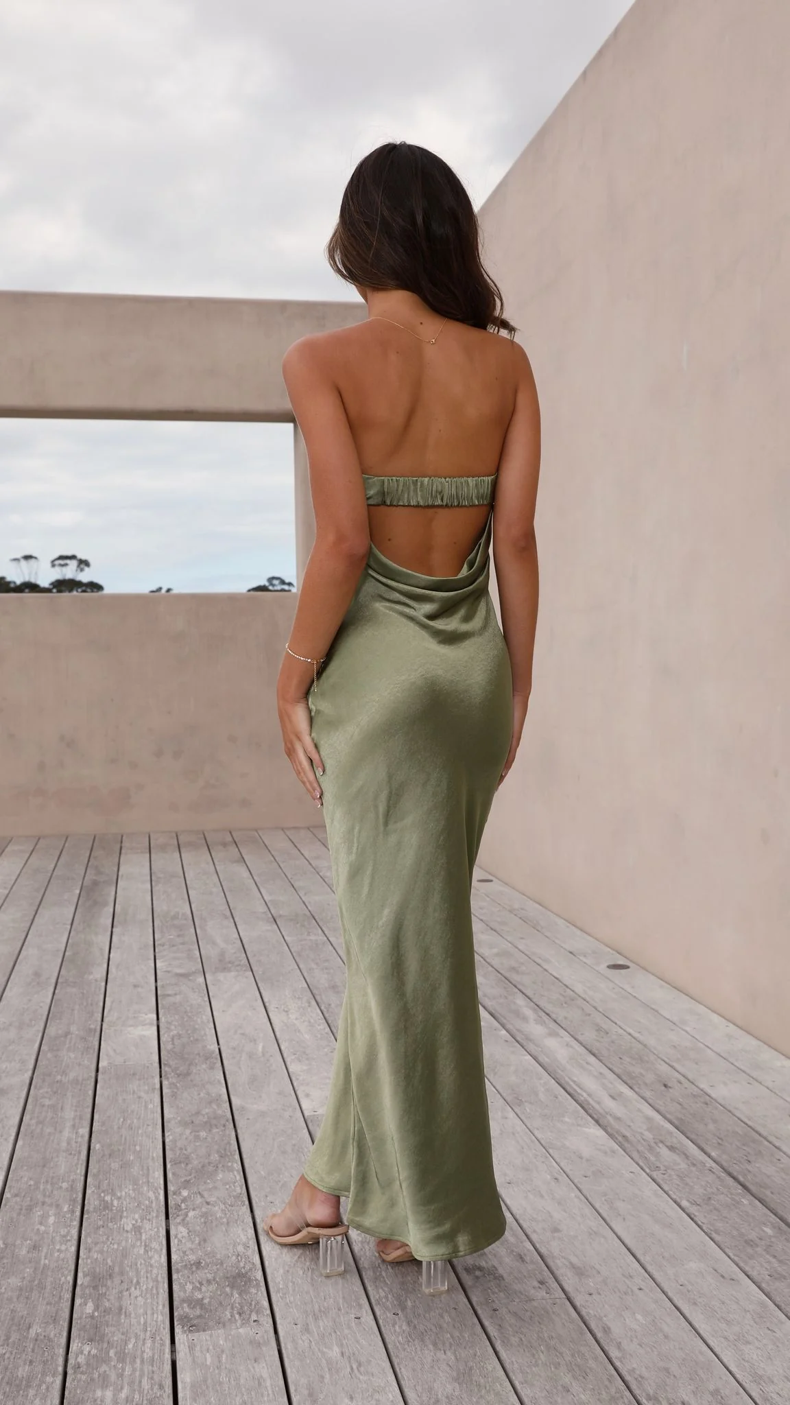 Gisele Maxi Dress - Olive - luluinthesky