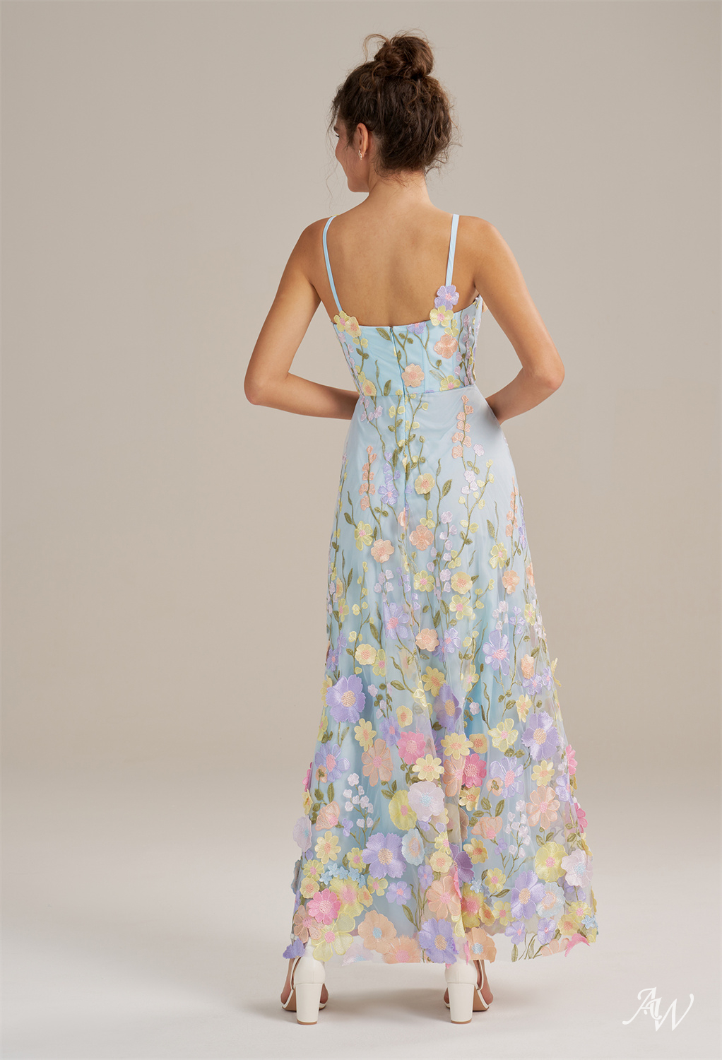Alison A-line Tulle V-Neck Dresses - luluinthesky