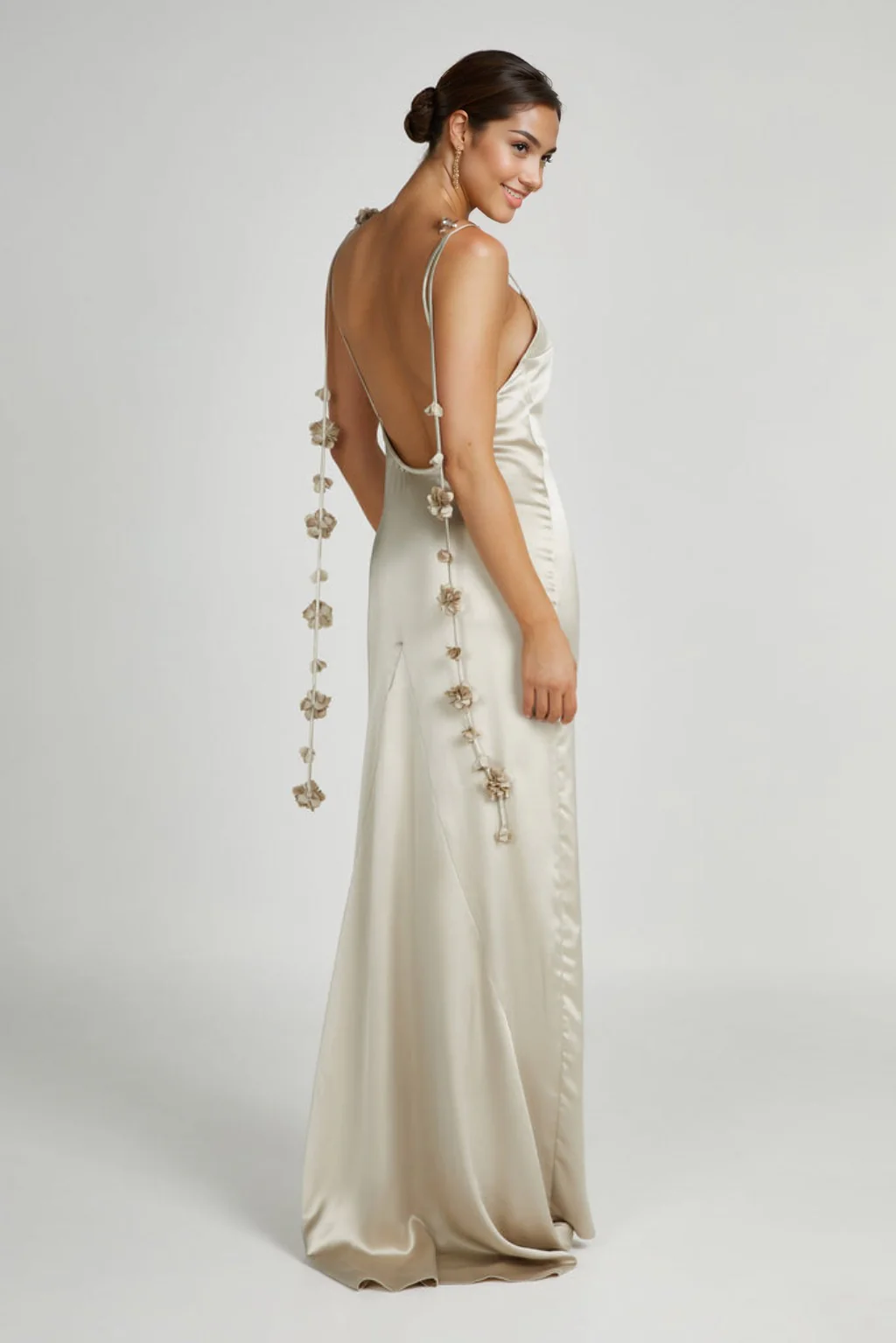 Elenora Rose Gown - Champagne - luluinthesky