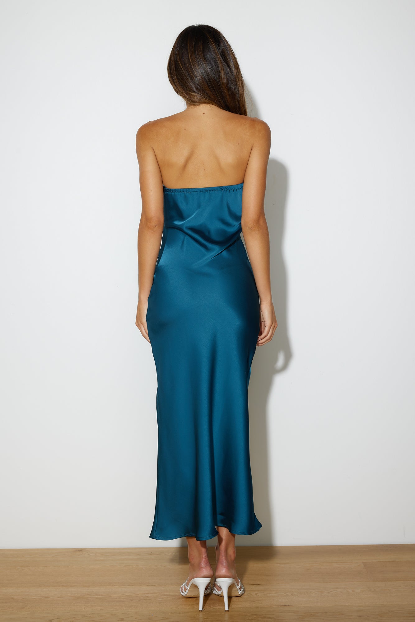Lover Of Style Satin Maxi Dress Teal - luluinthesky
