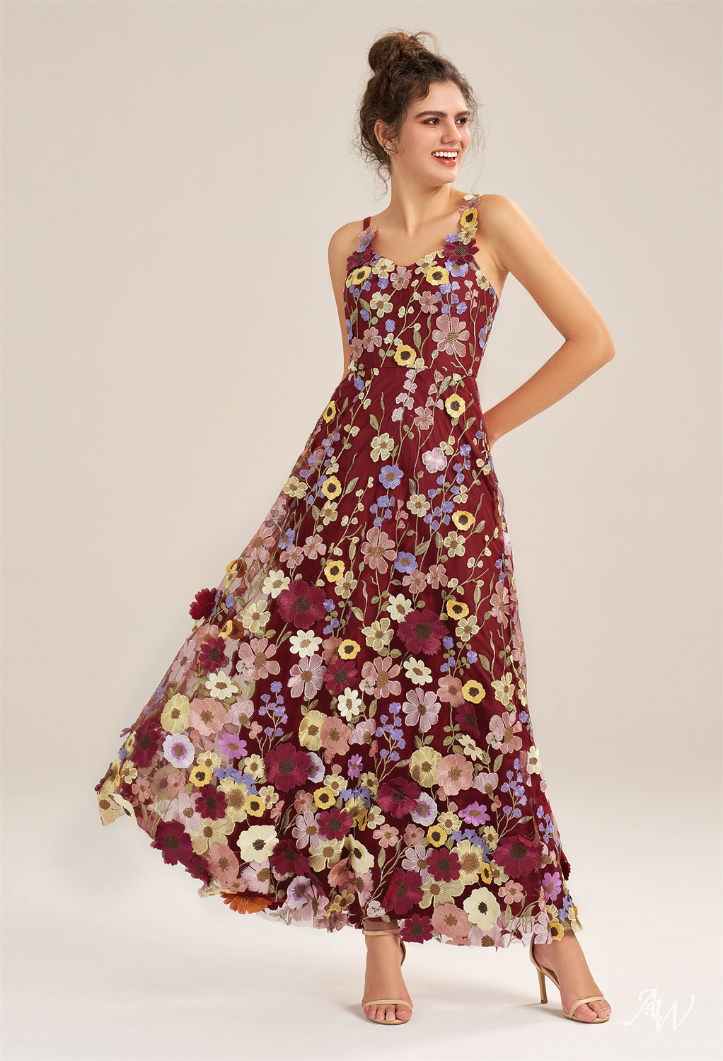 Alison A-line Tulle V-Neck Dresses - luluinthesky