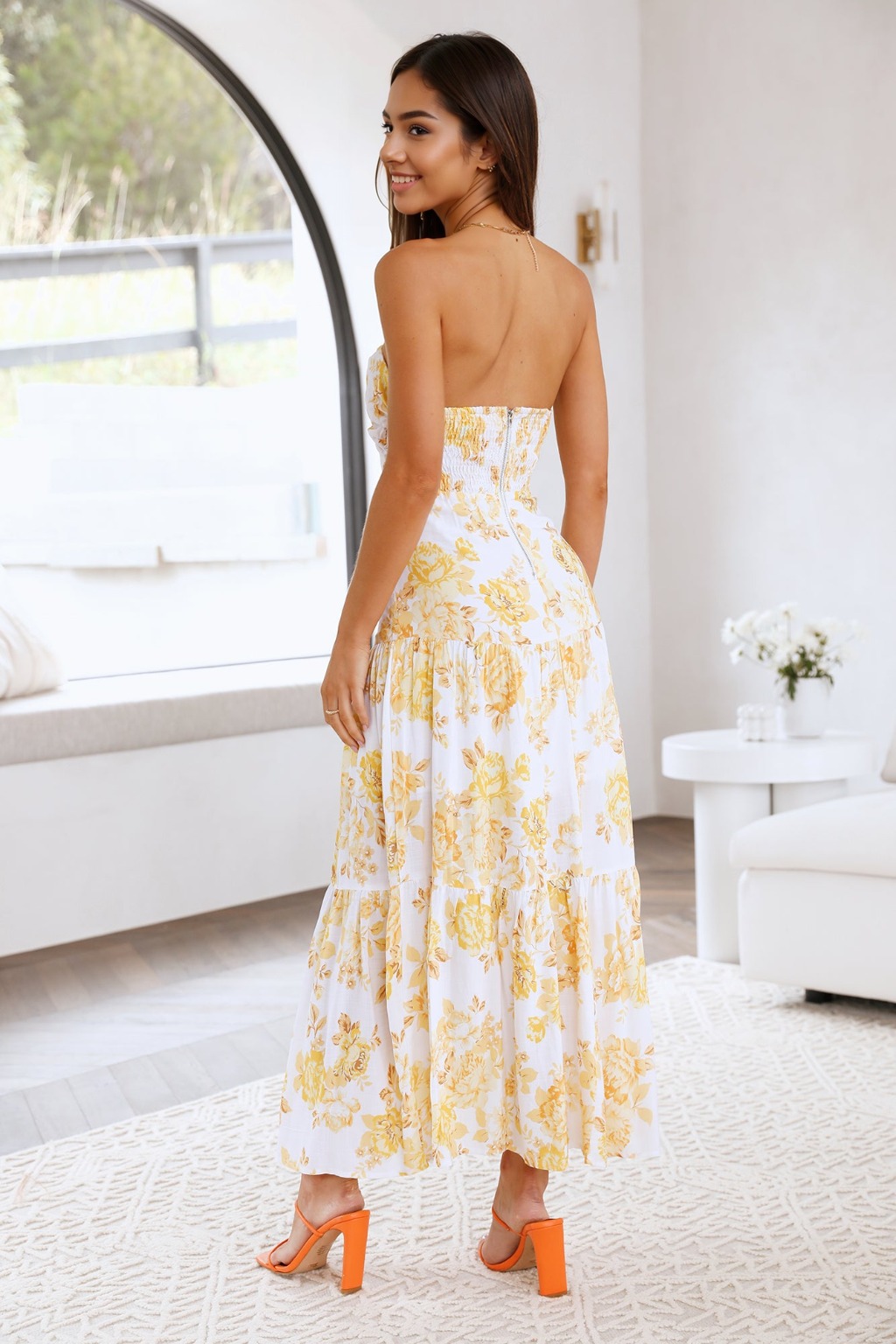 Annita Maxi Dress Yellow - luluinthesky