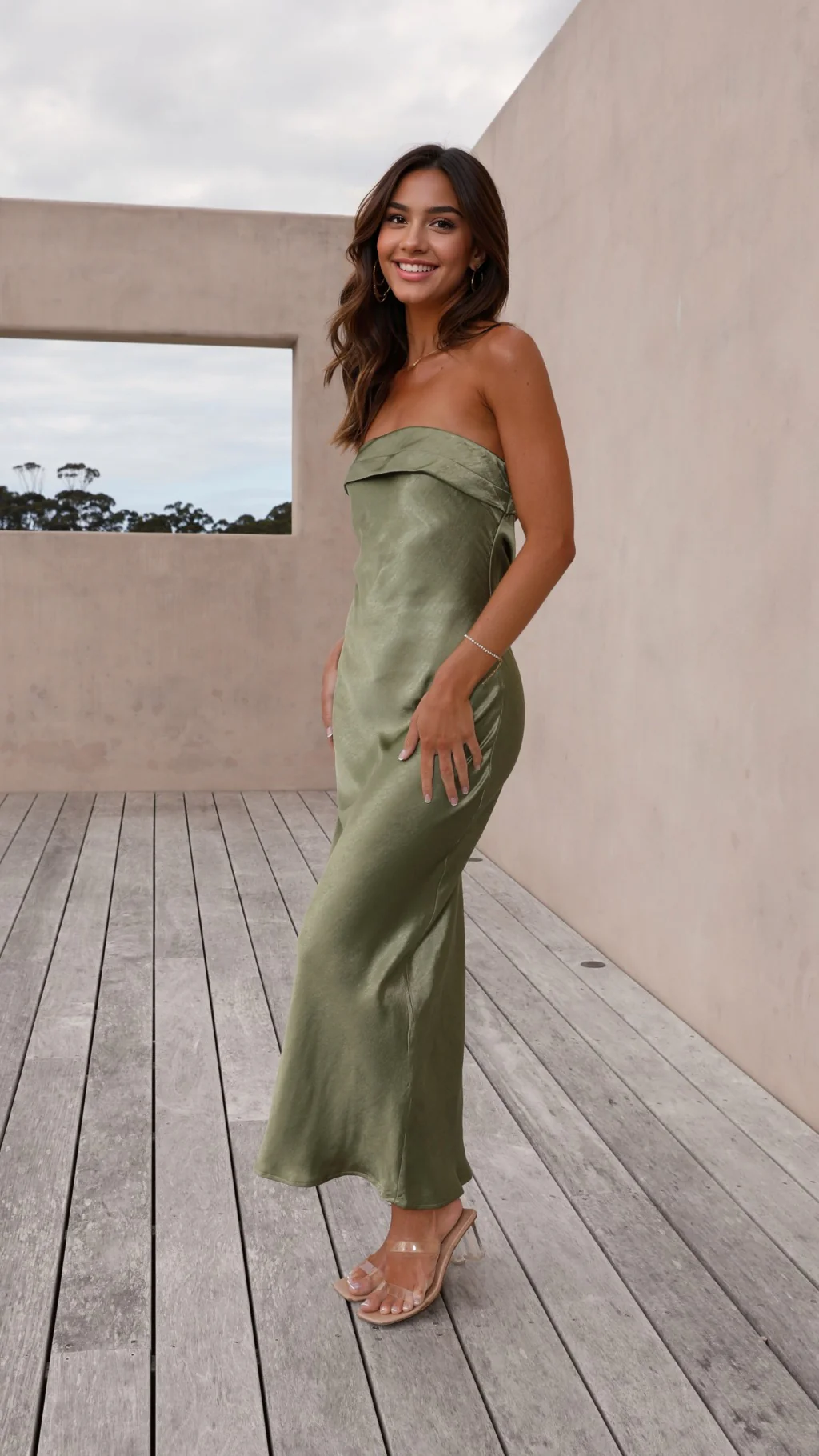 Gisele Maxi Dress - Olive - luluinthesky