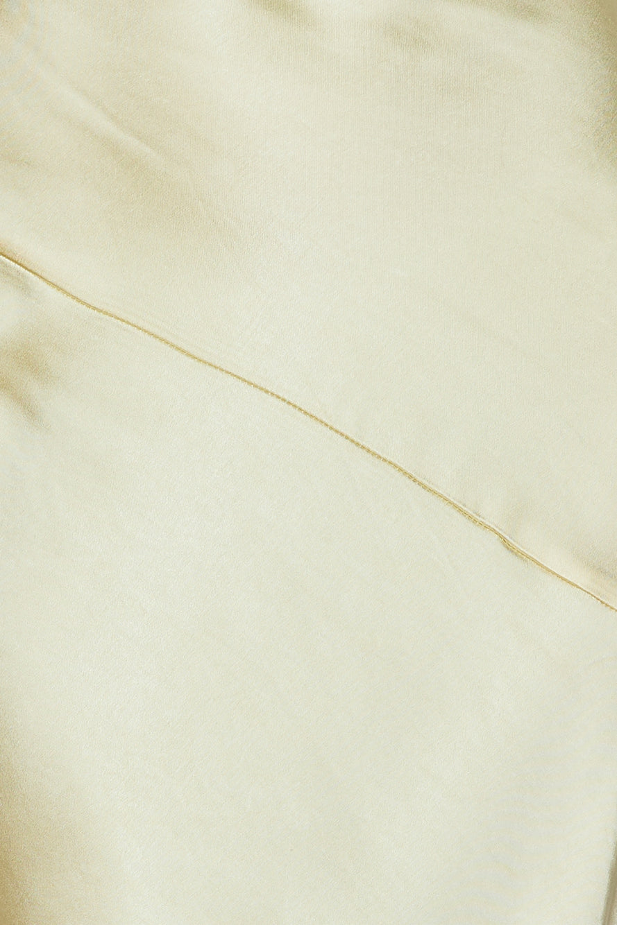 Special Guest Satin Maxi Dress Butter - luluinthesky
