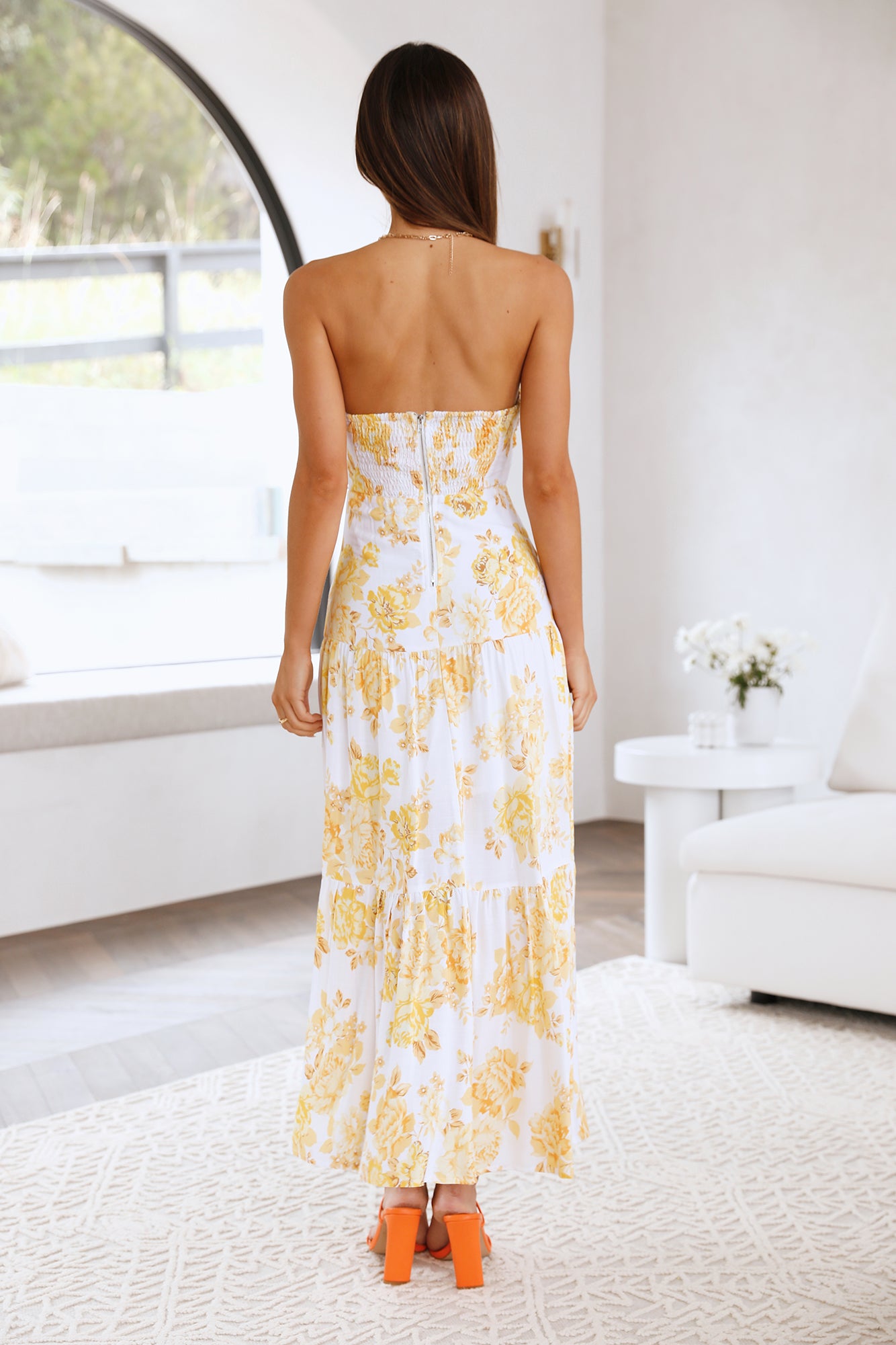 Annita Maxi Dress Yellow - luluinthesky