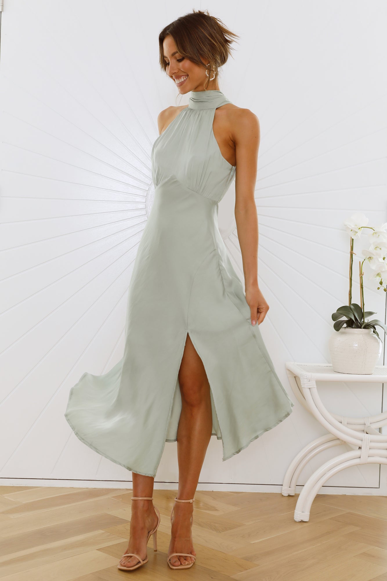 No Tears Here Maxi Dress Sage - luluinthesky