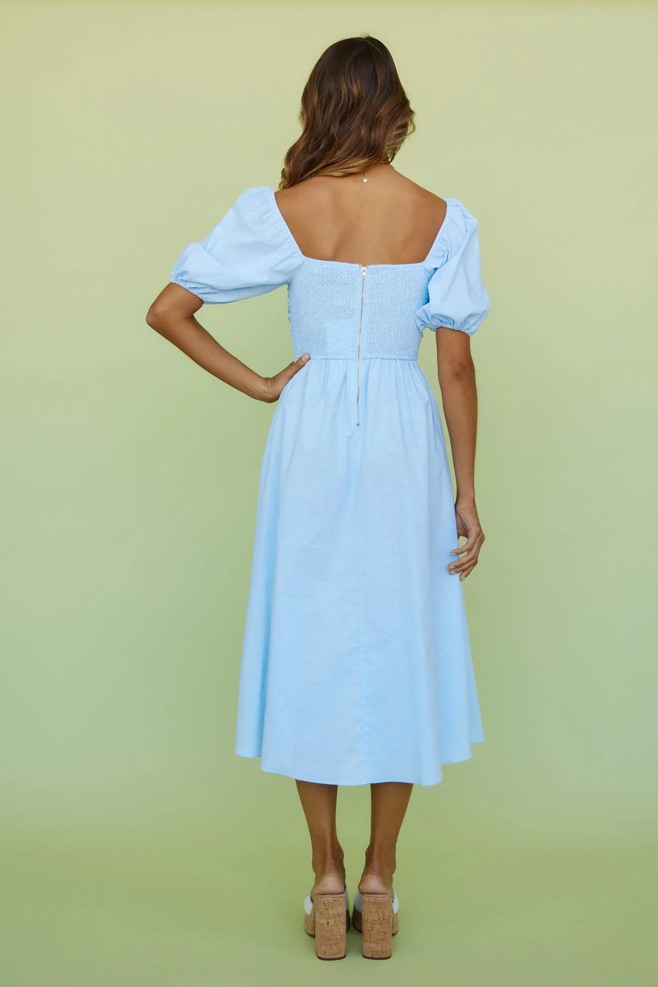 Delfino Maxi Dress Blue - luluinthesky