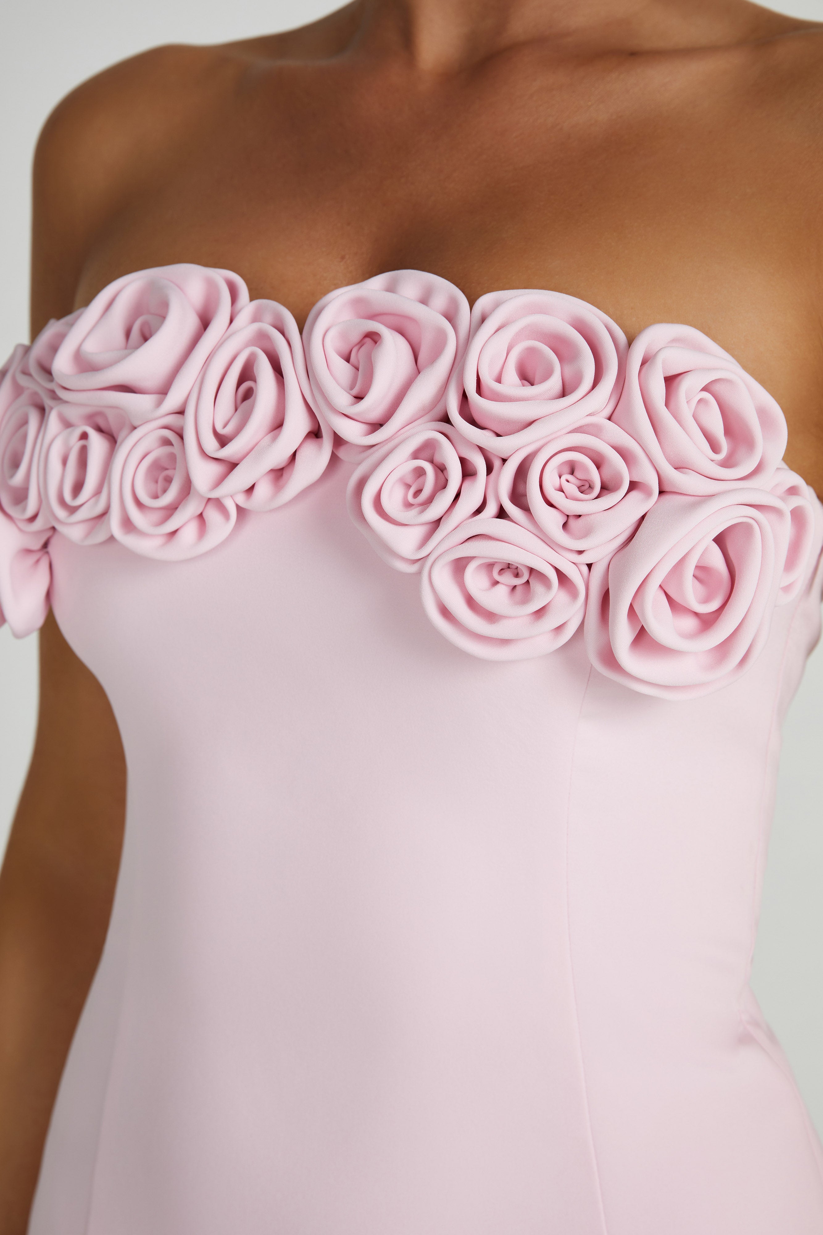 Valentine's Day roses Mini Dress - Blush Pink - luluinthesky