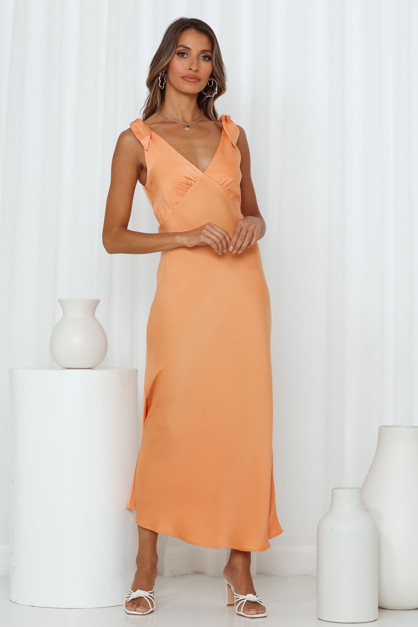 Spark It Maxi Dress Orange - luluinthesky
