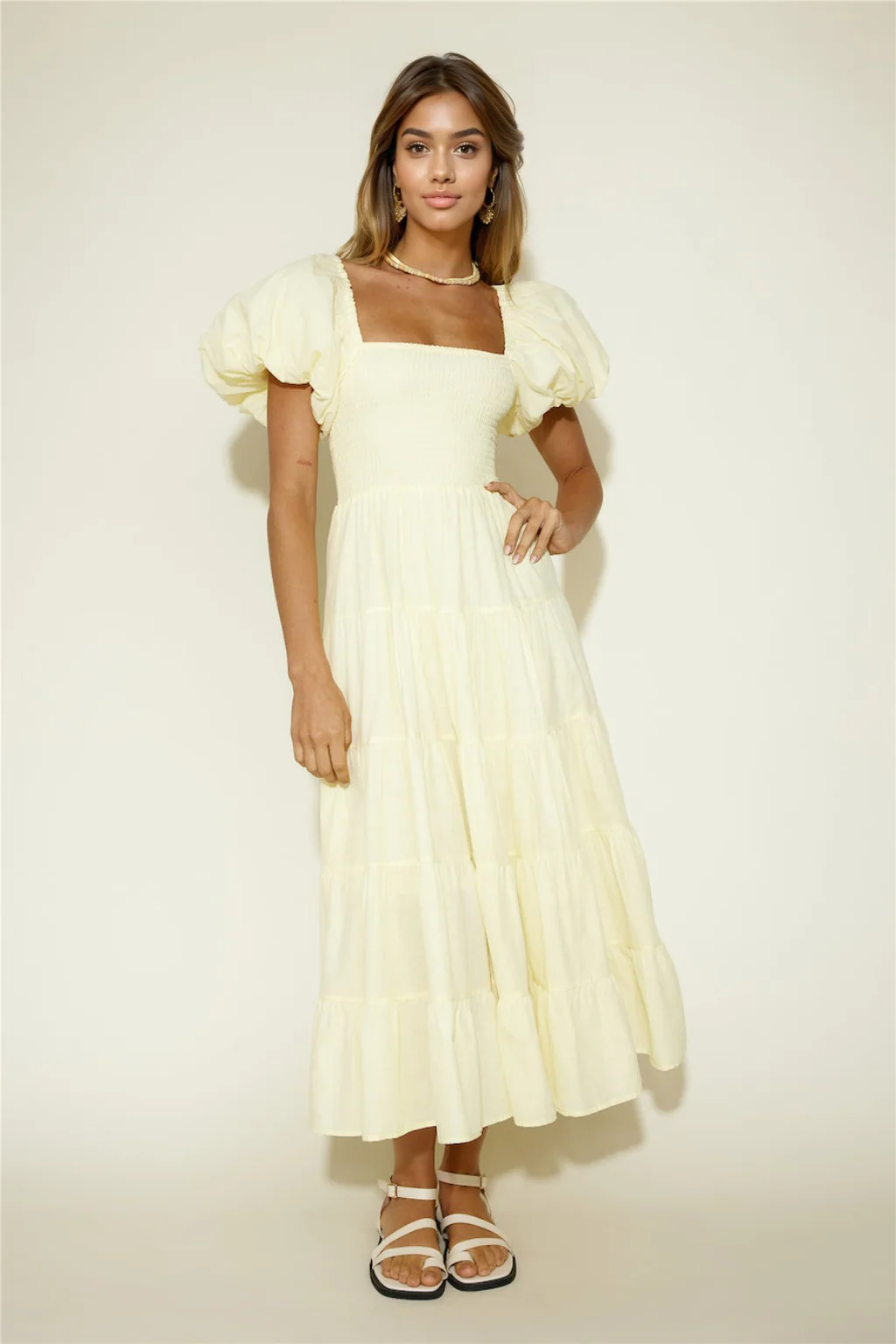 Adela Maxi Dress Yellow - luluinthesky