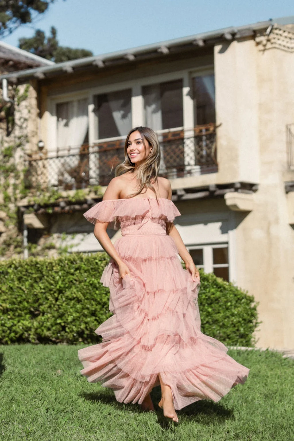 Belle Maxi Dress - Blush - luluinthesky
