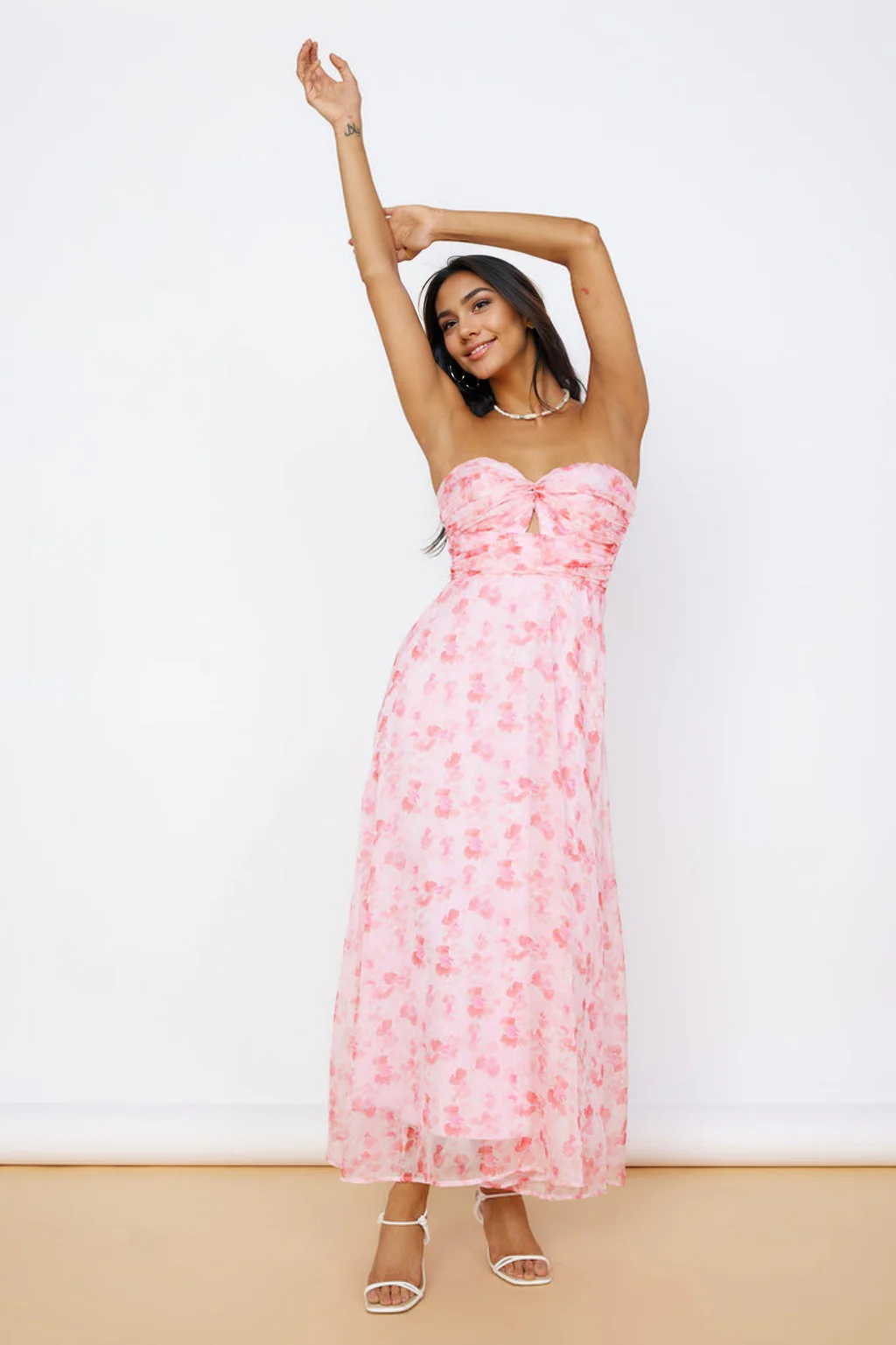 Perfect Moments Maxi Dress Pink - luluinthesky